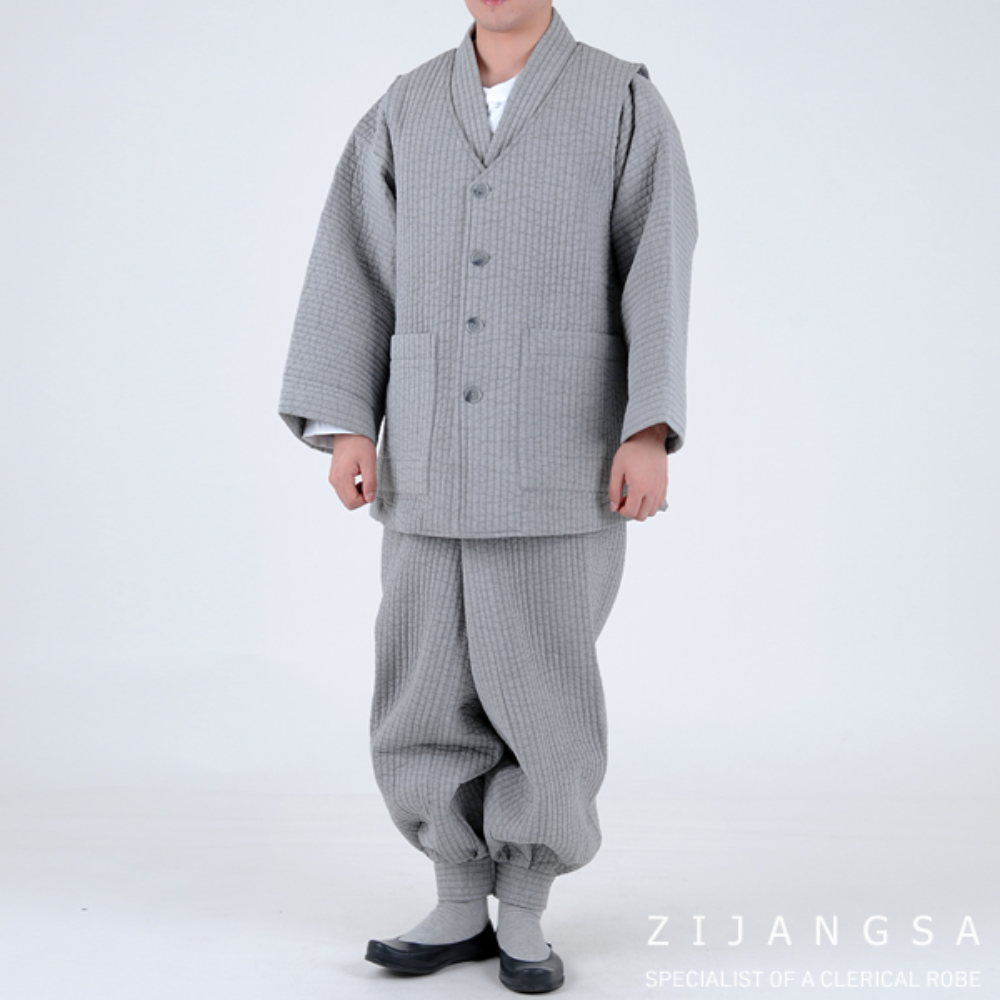 [1072] 면누비 3피스 스님 (비구스님/비구니스님) 승복 법복 생활한복 개량한복