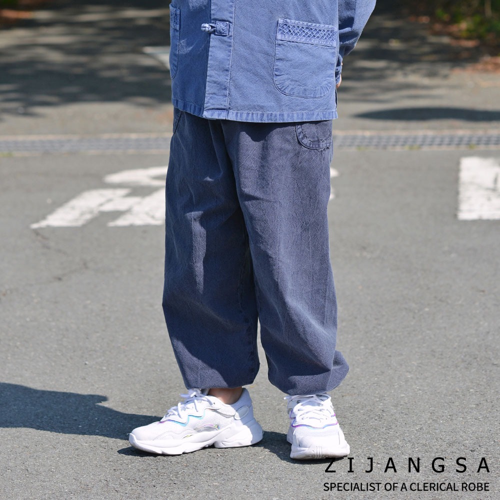 [20342] 아동 20수 핀탁 발목 밴딩 바지 하의 / 생활한복 개량한복 법복 절복 공용 유치원복 어린이집복 단체복